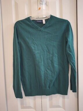 Place Boys Teal XL V-Neck Sweater